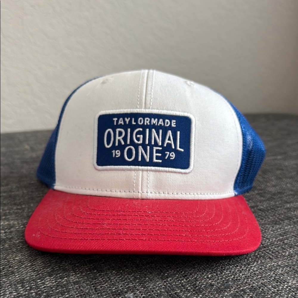 TaylorMade Red and Blue Snapback Hat